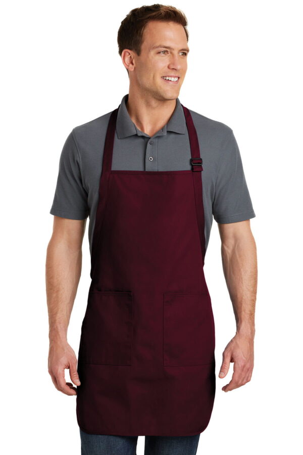 Port Authority reg Full-Length Apron with Pockets. - Image 5