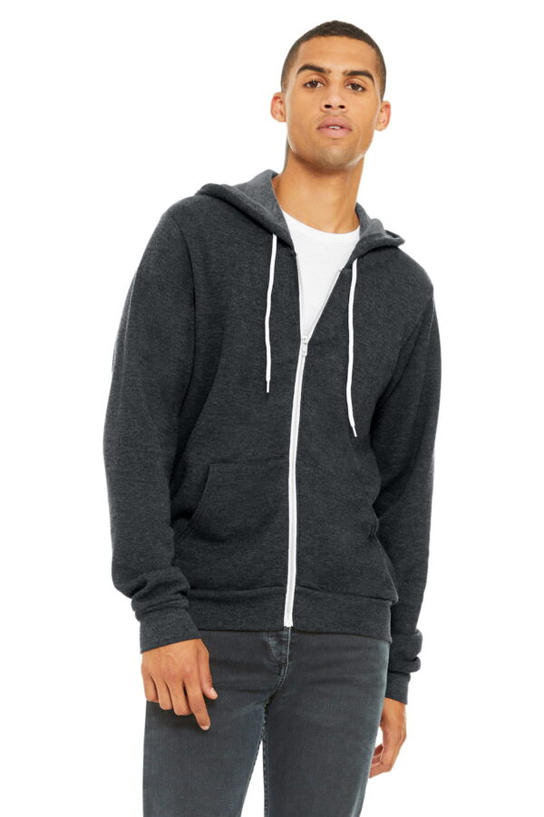 BELLA+CANVAS ® Unisex Sponge Fleece Full-Zip Hoodie - Image 8