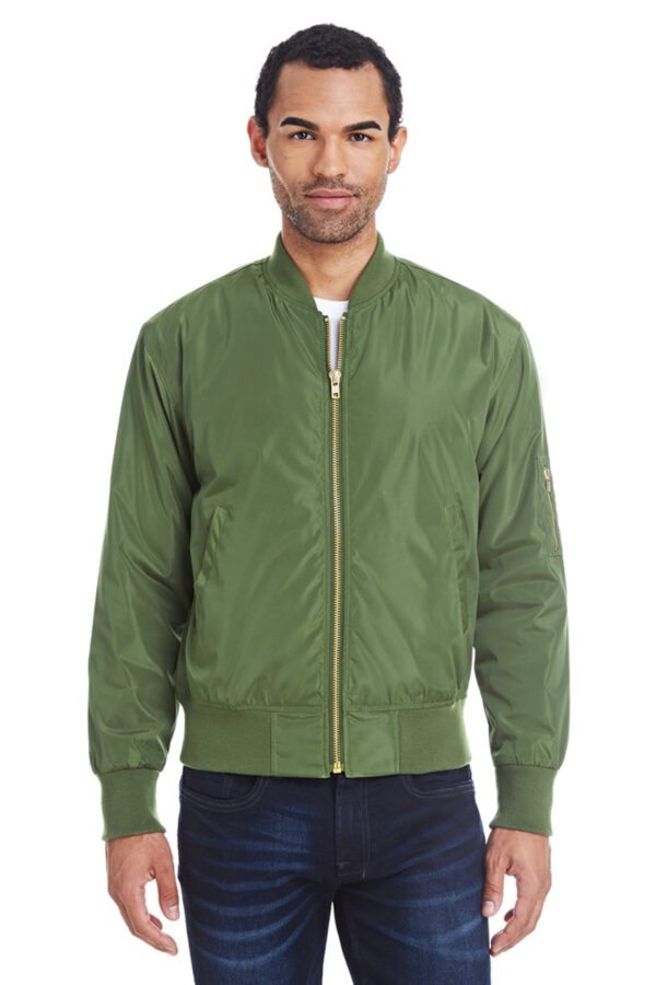 Threadfast Apparel Unisex Bomber Jacket - Image 4