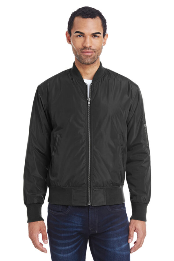 Threadfast Apparel Unisex Bomber Jacket - Image 2