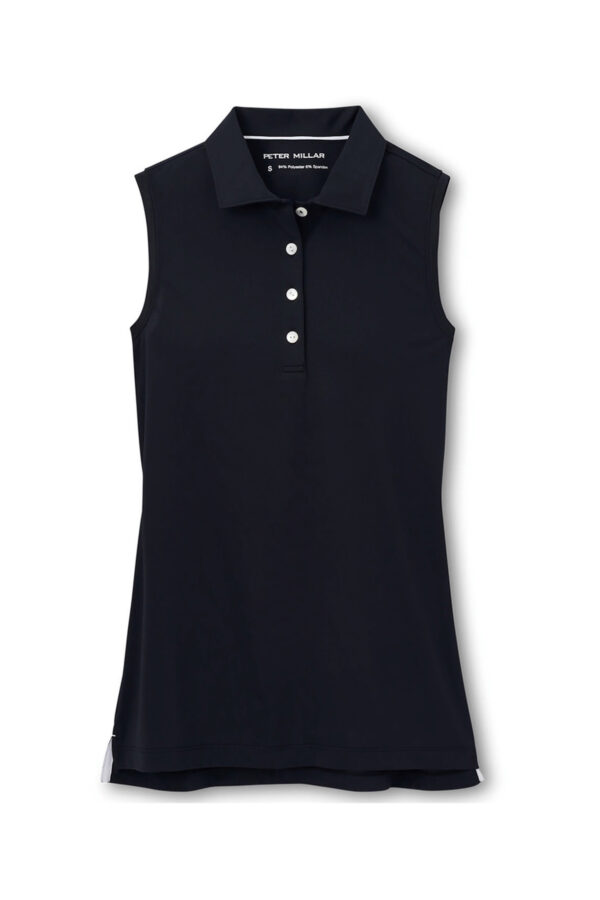 Peter Millar Women's Sleeveless Banded Button Polo - Image 5