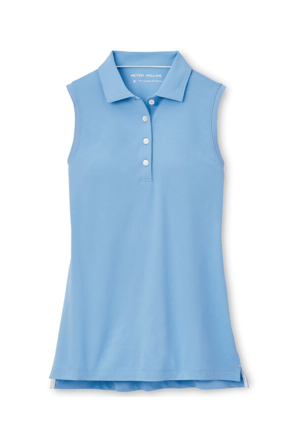 Peter Millar Women's Sleeveless Banded Button Polo - Image 4